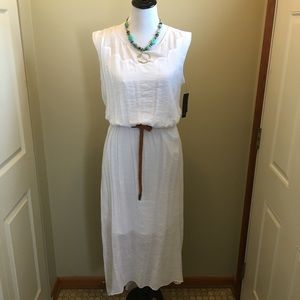 AB Studio white gauze Maxi. $$ LOWERED